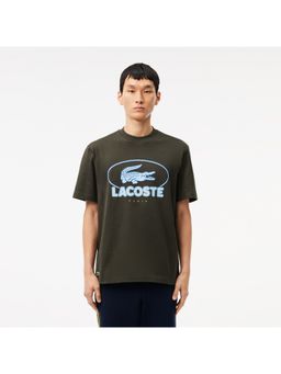 Lacoste - Cotton Printed Green T-Shirt