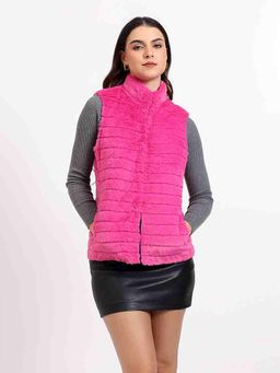 Saint G - Pink Solid Puffer Jacket