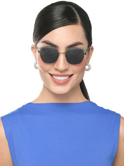 Vincent Chase - by Lenskart Future Classics Grey Frame Grey Lens Cat Eye Polarised Sunglass-VC S16551-C2 (39)