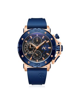 Alexandre Christie - Men Chrono Blue Dial Analog Watch - 9205MCRURBU (L)