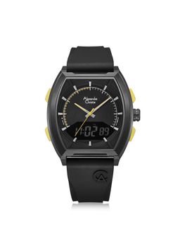 Alexandre Christie - Men Hybrid Black Dial Analog + Digital Watch - 9390MHRIPBAYL (M)