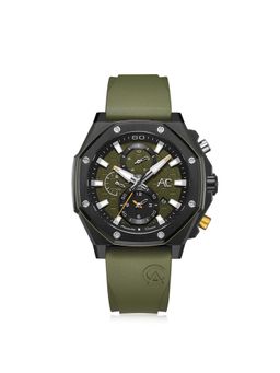Alexandre Christie - Men Chrono Green Dial Analog Watch - 9601GCRIPGNYL (M)
