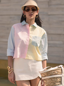 RUIAAN - Multi-Color Button Front Pocket Shirt