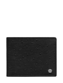 Eske - Jorg Wallet For Men RFID 6 Card Holders, Black Ostrich