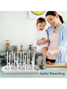 Hopop - White Portable Baby Bottle Drying Rack (0-3 Months)