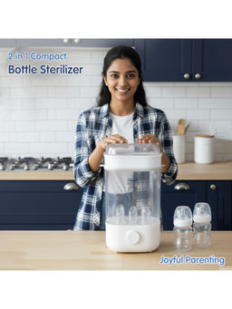 Hopop - White 2-in-1 Baby Bottle Steam Sterilizer (0-3 Months)