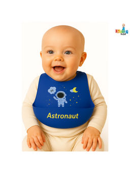 Chinmay Kids - Blue Waterproof Easy-Wipe Silicone Baby Bib (12-18 Months)