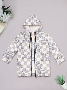 RIDOKIDZ - Printed Hooded Zipper Jacket with T-Shirt (Set of 2)