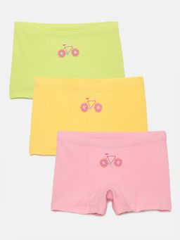 mackly - Girls Cotton Printed Bloomers (Set of 3)