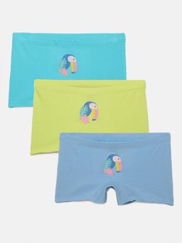 mackly - Girls Cotton Printed Bloomers (Set of 3)