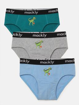 mackly - Boys Cotton Outer Elastic Brief (Set of 3)