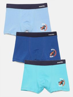 mackly - Boys Printed Inner Elastic Boxers (Set of 3)