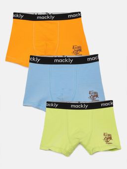 mackly - Boys Printed Outer Elastic Boxers (Set of 3)