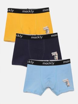 mackly - Boys Printed Outer Elastic Boxers (Set of 3)