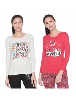 Bodycare - Bodyactive Pack Of 2 Women'S Tshirt - Multi-Color