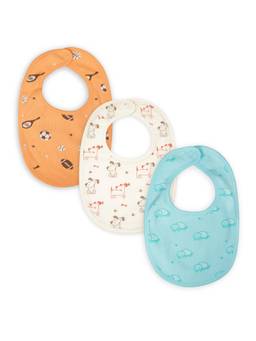 Kidbea - Organic Cotton Baby Bibs Printed (Pack of 3)
