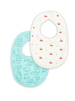 Kidbea - Organic Cotton Baby Bibs Printed (Pack of 2)