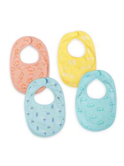 Kidbea - Organic Cotton Baby Bibs Printed (Pack of 4)