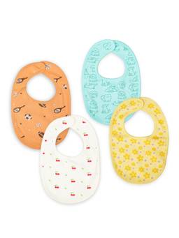 Kidbea - Organic Cotton Baby Bibs Printed (Pack of 4)