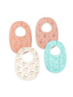 Kidbea - Organic Cotton Baby Bibs Printed (Pack of 4)