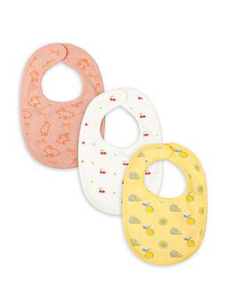 Kidbea - Organic Cotton Baby Bibs Printed (Pack of 3)