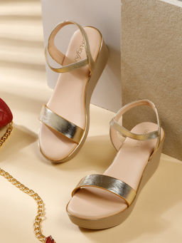 VALIOSAA - Women Gold Wedges