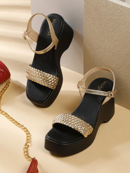 VALIOSAA - Women Gold Heels