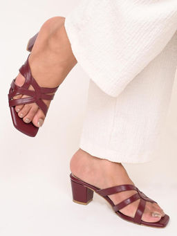 ALL TABS OPEN - Women Maroon Party Heels