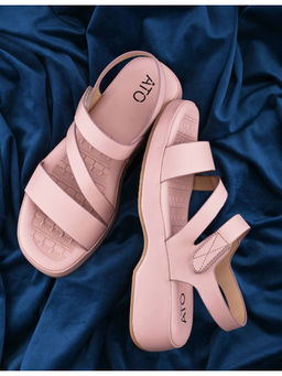 ALL TABS OPEN - Women Women Mauve Comfortable Strapy Velcro Sandals