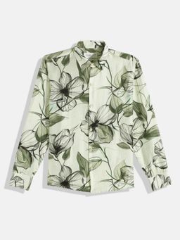 CHARCHIT - Boys Full Sleeves Floral Printed Shirt