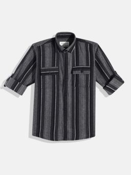 CHARCHIT - Boys Full Sleeves Striped Shirt
