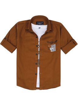 CHARCHIT - Boys Full Sleeves Graphic Printed Shirt And T-Shirt