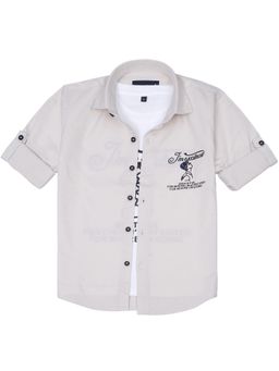 CHARCHIT - Boys Full Sleeves Graphic Printed Shirt And T-Shirt