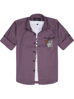 CHARCHIT - Boys Full Sleeves Graphic Printed Shirt And T-Shirt