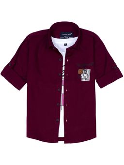 CHARCHIT - Boys Full Sleeves Graphic Printed Shirt And T-Shirt