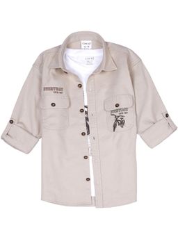 CHARCHIT - Boys Full Sleeves Graphic Printed Shirt