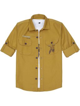 CAVIO - Boys Full Sleeves Graphic Printed Shirt And T-Shirt