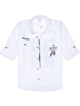 CHARCHIT - Boys Full Sleeves Graphic Printed Shirt