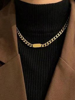 Peora - Gold Plated Cuban Link Chain Necklace