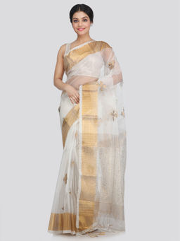 PinkLoom - Women's Silk Saree With Unstitched Blouse Piece