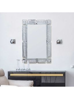 HomeTown - Venus Glass Shine Mirror 60X90Cm In Chrome Colour