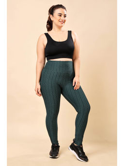 The Fit Theory - Teal Anti-Cellulite Squat-Proof Sports Leggings