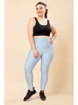 The Fit Theory - Light Blue Anti-Cellulite Squat-Proof Sports Leggings