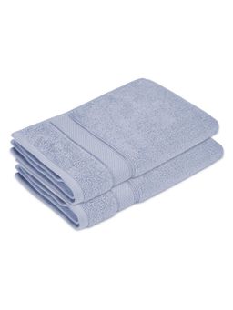 Boutique Living - Luxe Loom Cotton Light Blue Hand Towels - (M) (Pack of 2)