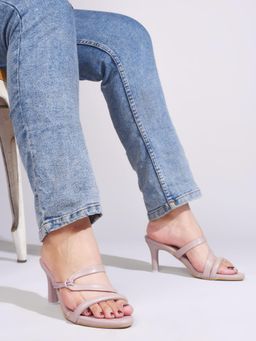 SHUZ TOUCH - Strappy Lavender Heels