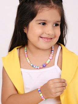 Arendelle - Colorful Beaded Necklace & Bracelet Set - Fun & Trendy Jewelry for Girls [ANC029]