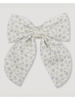 EARLY SUNDAY - Audrey Alligator Clip Canvas Cotton Linen, Mini Flower Grey