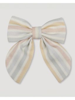 EARLY SUNDAY - Audrey Alligator Clip Canvas Cotton Linen, Summer Stripe