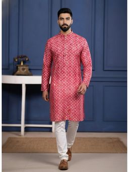 Gahan - Red Cotton Digital Printed Pattern Featuring Traditional Bandhani Kurta