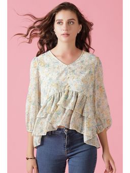 Gipsy - Yellow Georgette Top